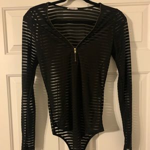 Agaci Sheer Bodysuit